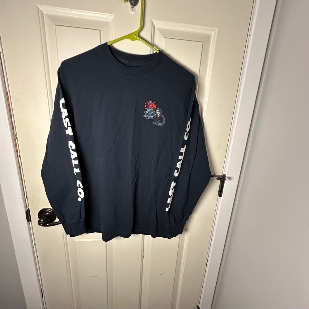 Last Call Co. Navy Blue Long Sleeve Shirt